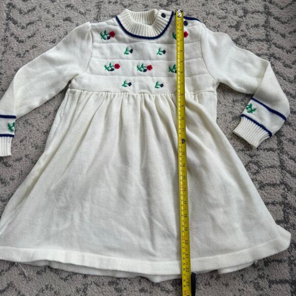 Vtg 1980s Nann-Knits Embroidered Sweater Dress - Picture 11 of 11